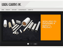 Tablet Screenshot of lorzigceramics.com